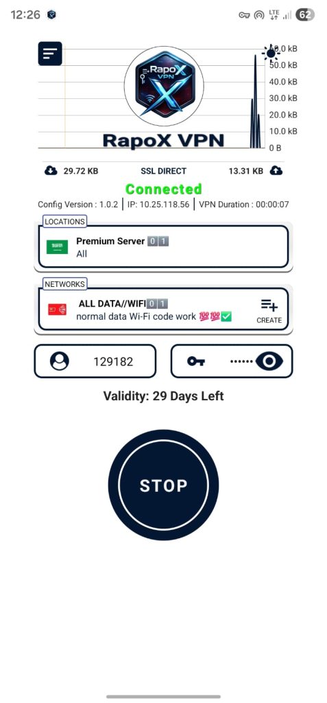 نسخه پرمیوم RapoX VPN
